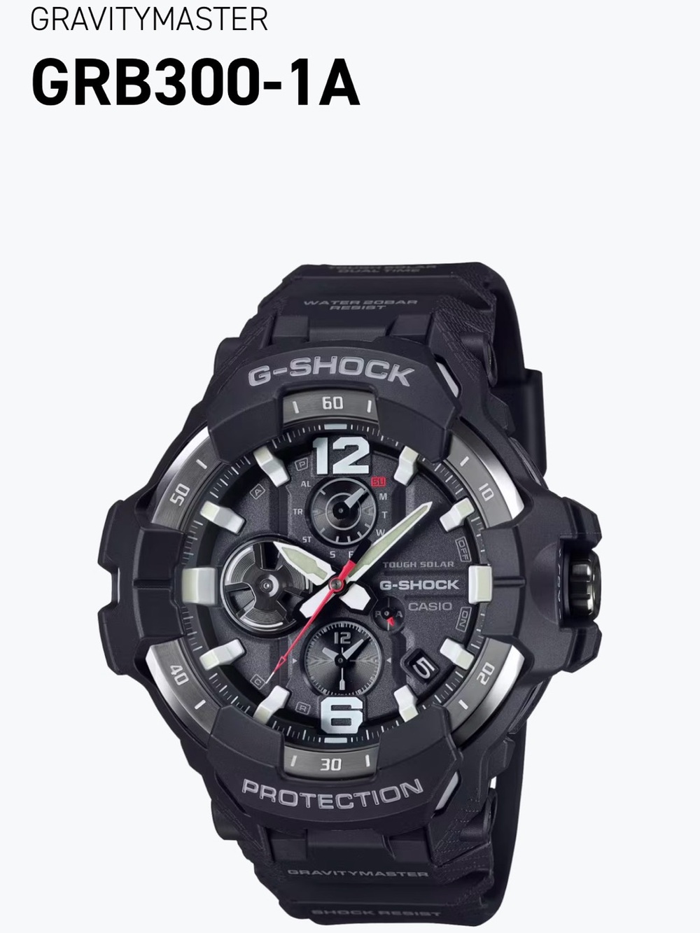 Casio G-Shock GRB300-1A GRAVITYMASTER Black